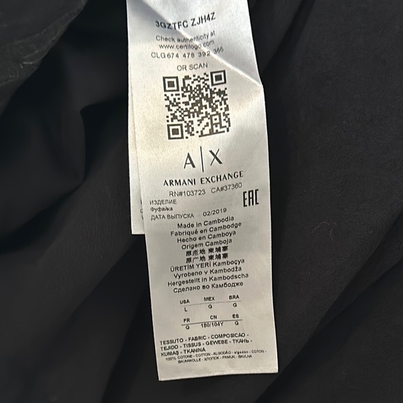 Armani Exchange crew neck graphic t-shirt - Picture 8 of 11